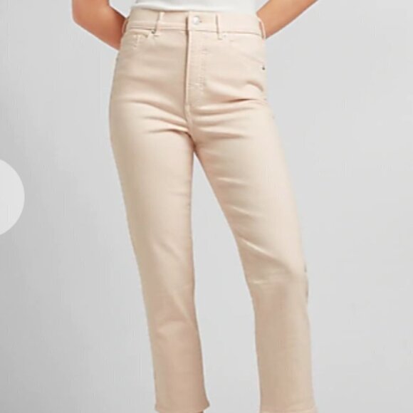 Super High Waisted Light Pink Mom Jeans - Picture 2 of 2